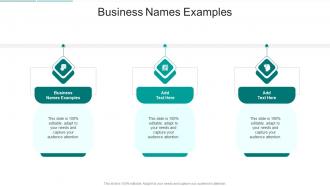 Business Names Examples In Powerpoint And Google Slides Cpb