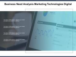 Business need analysis marketing technologies digital
