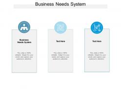 Business needs system ppt powerpoint presentation portfolio design inspiration cpb