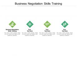 Business negotiation skills training ppt powerpoint presentation portfolio graphics cpb