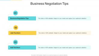 Business Negotiation Tips In Powerpoint And Google Slides Cpb