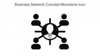 Business Network Concept Monotone Icon In Powerpoint Pptx Png And Editable Eps Format
