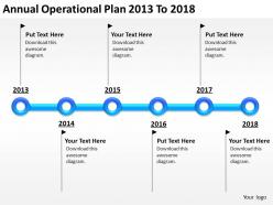 Business network diagram annual operational plan 2013 to 2018 powerpoint templates