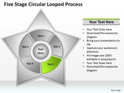 Business network diagram circular looped process powerpoint templates ppt backgrounds for slides