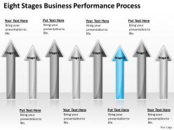 Business network diagram eight stages performance process powerpoint templates