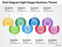 Business network diagram examples oval eight stages theme powerpoint slides 0523