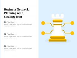 Business Network Planning With Strategy Icon