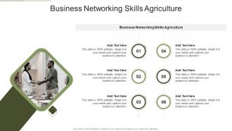 Business Networking Skills Agriculture In Powerpoint And Google Slides Cpb