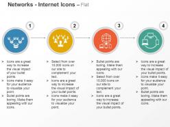 Business networking social communication client server ppt icons graphics