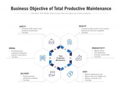 Business Objective Of Total Productive Maintenance