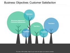 Business objectives customer satisfaction ppt powerpoint presentation pictures aids cpb