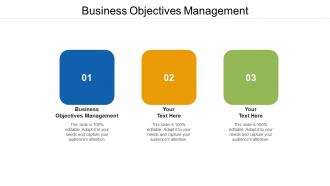 Business objectives management ppt powerpoint presentation model slides cpb