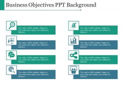 Business objectives ppt background