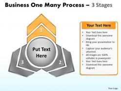 Business one many process 3 stages 7