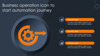 Business Operation Icon To Start Automation Journey