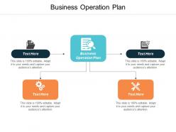 Business operation plan ppt powerpoint presentation ideas mockup cpb