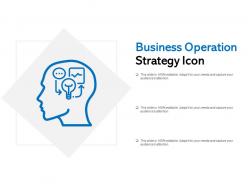 Business operation strategy icon