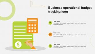 Business Operational Budget Tracking Icon