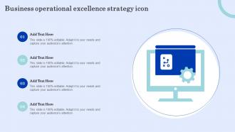 Business Operational Excellence Strategy Icon