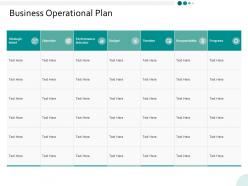 Business operational plan ppt powerpoint presentation infographics infographics