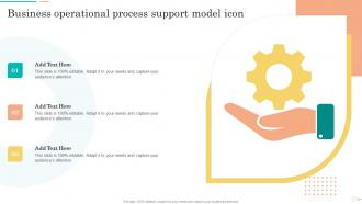 Business Operational Process Support Model Icon