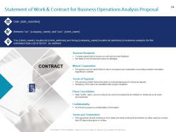 Business operations analysis proposal powerpoint presentation slides