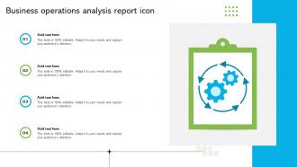 Business Operations Analysis Report Icon