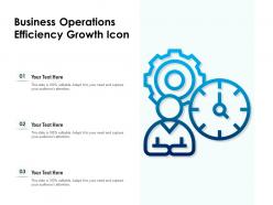 Business operations efficiency growth icon
