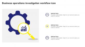 Business Operations Investigation Workflow Icon