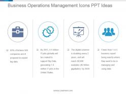 Business operations management icons ppt ideas