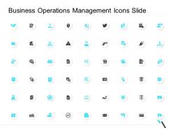 Business operations management icons slide ppt themes