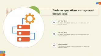 Business Operations Management Process Icon