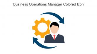 Business Operations Manager Colored Icon In Powerpoint Pptx Png And Editable Eps Format
