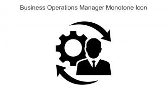 Business Operations Manager Monotone Icon In Powerpoint Pptx Png And Editable Eps Format