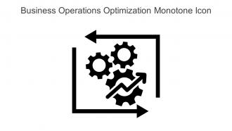 Business Operations Optimization Monotone Icon In Powerpoint Pptx Png And Editable Eps Format