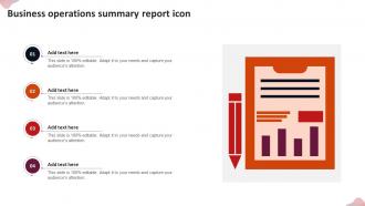 Business Operations Summary Report Icon