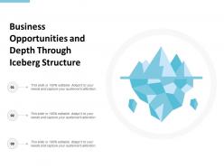 Business opportunities and depth through iceberg structure
