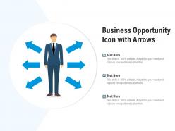 Business opportunity icon with arrows