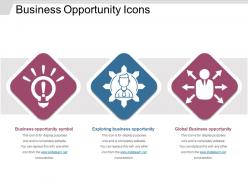 Business opportunity icons sample of ppt