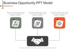 Business opportunity ppt model