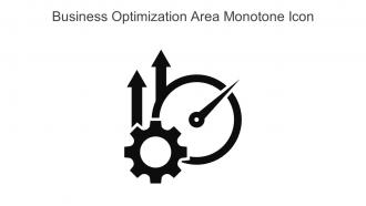 Business Optimization Area Monotone Icon In Powerpoint Pptx Png And Editable Eps Format