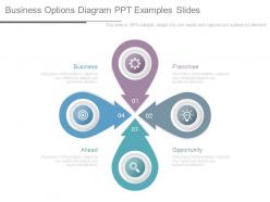 Business options diagram ppt examples slides