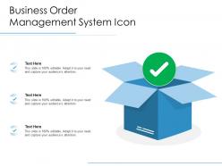 Business order management system icon