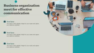Business Organization Meet For Effective Communication