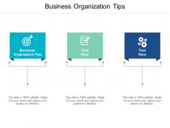 Business organization tips ppt powerpoint presentation portfolio vector cpb