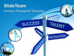Business organizational chart template concept signpost success ppt themes powerpoint