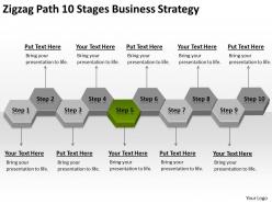 Business organizational chart template path 10 stages strategy powerpoint templates 0522