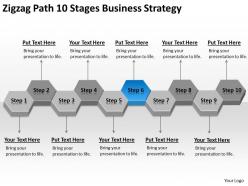 Business organizational chart template path 10 stages strategy powerpoint templates 0522