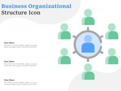 Business organizational structure icon