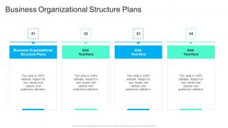 Business Organizational Structure Plans In Powerpoint And Google Slides Cpb